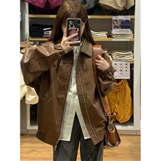 网络图现货新款港风美式中性情侣款高质量皮衣夹克RD3555-P60，男装夹克，星座1005-6