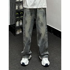 【有货】美式复古裤脚破洞牛仔裤男微喇裤子NZ821PP-特P55，男装牛仔裤，星座1007（原301D）