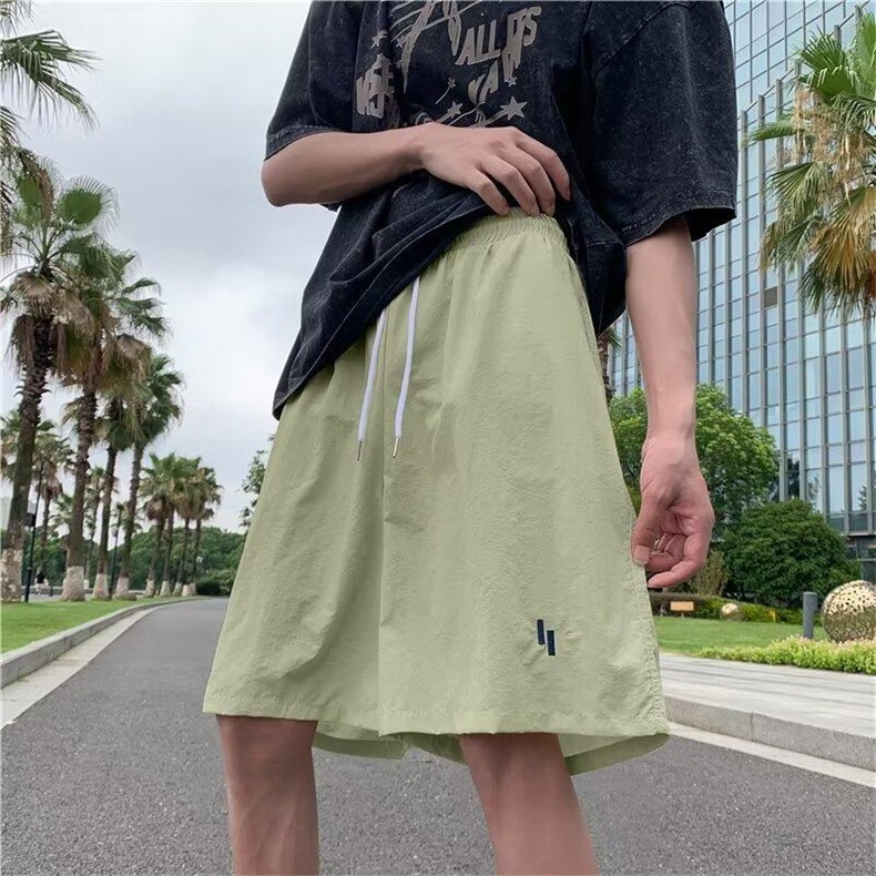 休闲短裤时尚潮牌休闲裤夏季男宽松型潮流纯色KK245-P25图片