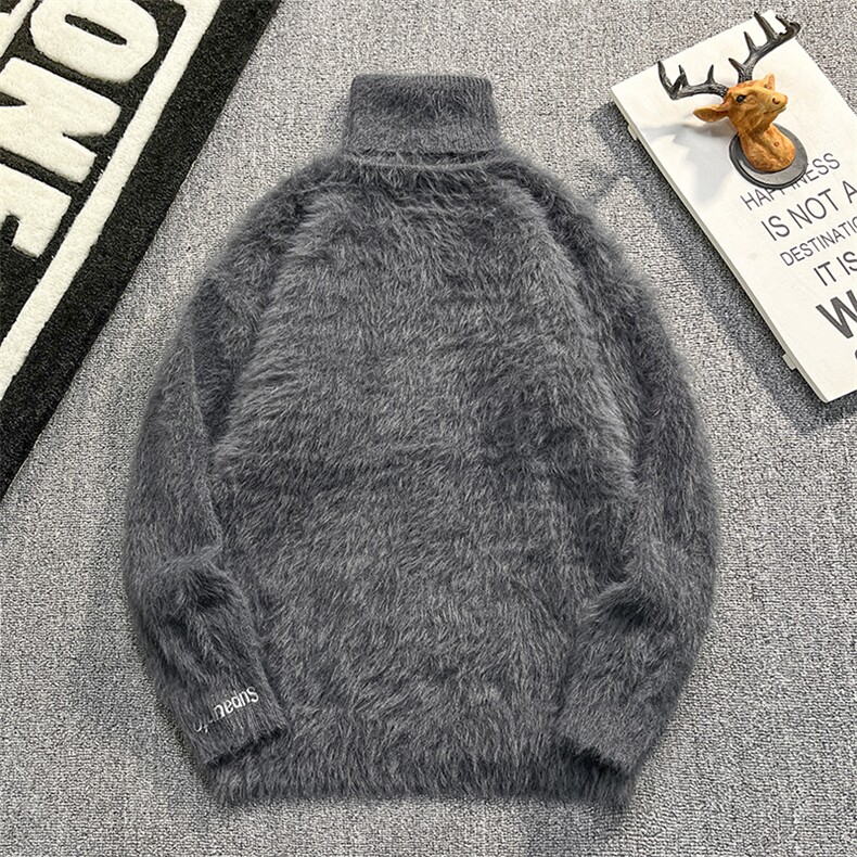 冬装时尚高领毛衣毛衣男士针织衫打底慵懒风宽松海马毛MY0238-P55，男装T恤，星座308B-2