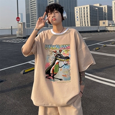 ！2025夏季新款男士透气华夫格短袖T恤套装学生一套HTZ110P50，男装T恤，电商B220