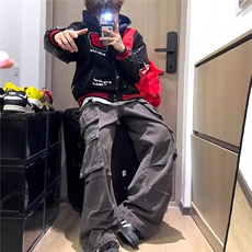【现货足】DJK631-P70美式复古刺绣徽章棒球服男春季新款潮牌夹克，男装夹克，星座603-2