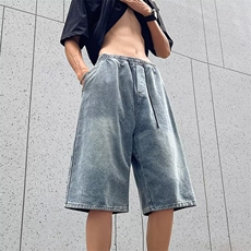 2024美式牛仔裤男款直筒短裤潮D610P40，男装牛仔裤，星座1116-2