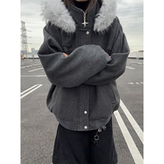 1506-1/M3671/P86大毛领派克棉服男女冬季保暖连帽棉衣情侣潮牌，男装棉衣，星座1506-1