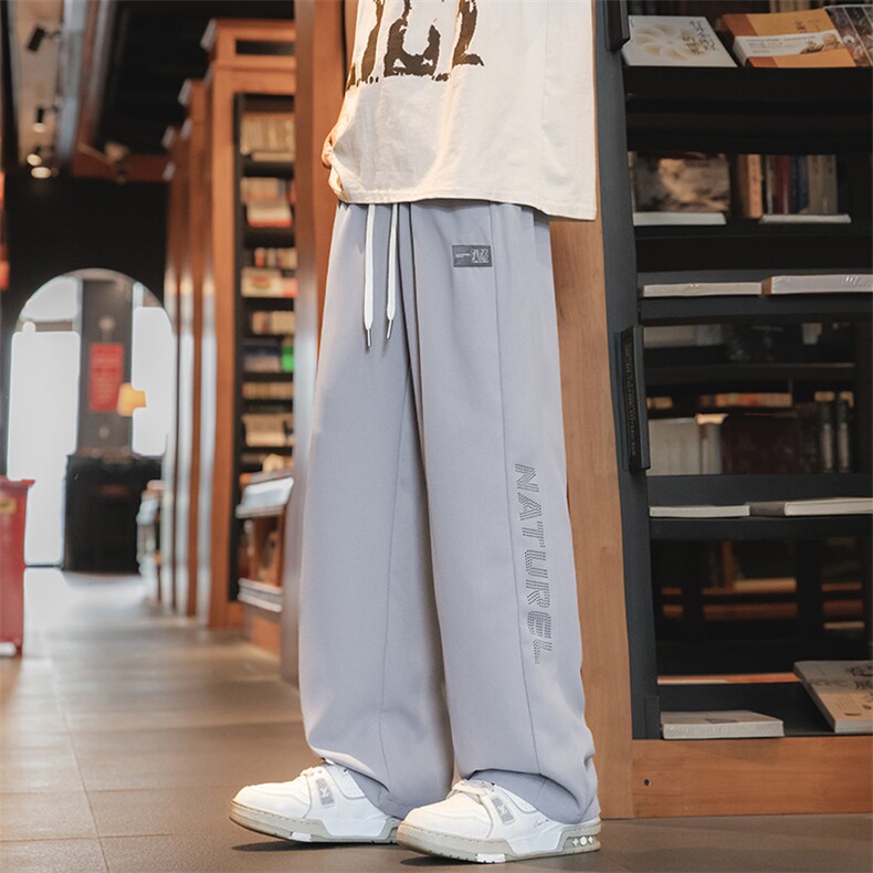 夏季新款卫裤男高街潮ins潮牌直筒休闲长裤潮流韩版AK0616-P40,男装休闲裤,星座308B-2