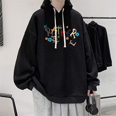 纯棉连帽卫衣男大码运动帽衫宽松薄WY2301-P35加绒款-P40，男装卫衣，电商A040