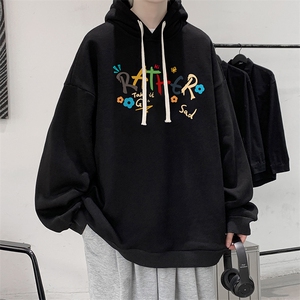 纯棉连帽卫衣男大码运动帽衫宽松薄WY2301-P35 加绒款-P40图片