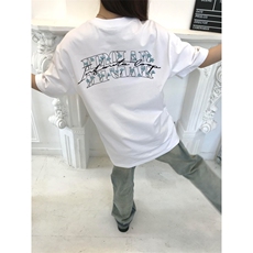 网图有货夏季字母刺绣撞色花朵短袖T恤男女情侣宽松上衣A543-P35，男装T恤，星座1505