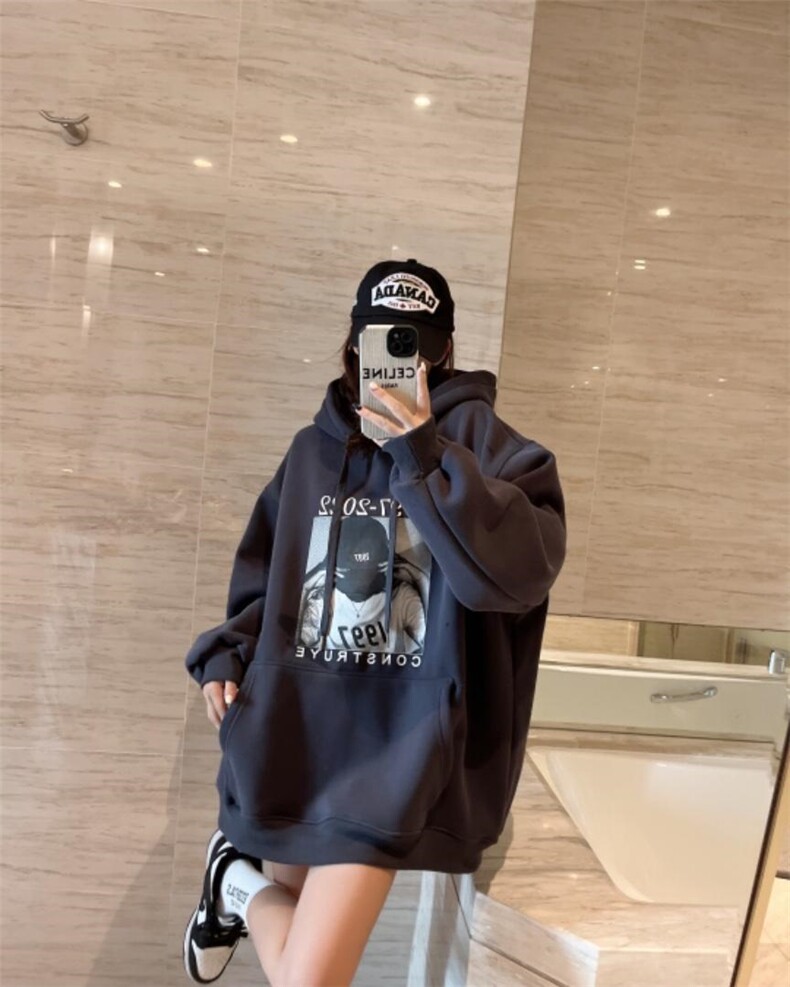 泽妤加绒卫衣，女装卫衣/绒衫，泽妤