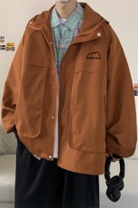 港风23秋季百搭宽松夹克连帽防水高品质外套TPF21特批65控108，男装夹克，电商A247