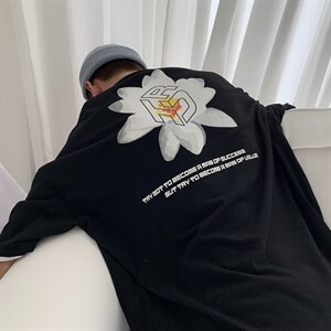 【】A003-HT1187-P25 夏装新款花朵印花短袖T恤 几物1图片