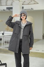 【现货】新款秋冬款加厚宽松可收腰显瘦拉链外套，其它，得瑟空间