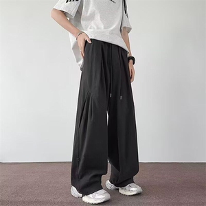 日系复古休闲裤男女生学院风宽松直筒阔腿裤工装长裤子K6094-P49