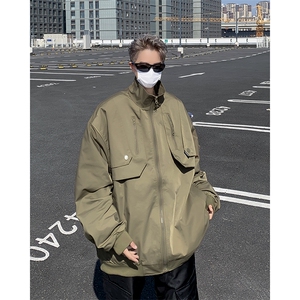 美式高街夹克男士韩版潮流帅气百搭宽松2024秋冬ins外套W5876-P62图片