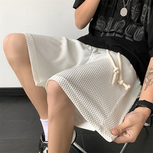 夏冰丝短裤男设计感宽松抽绳篮球运动休闲五分裤XZ514-2-1531-P38图片