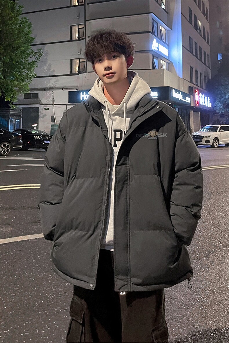 外景冬季加厚面包服男宽松休闲保暖棉衣时尚立领外套MF00434/P90,男装棉衣,电商B316