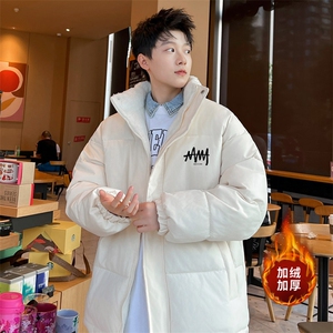 ！2023冬季男士立领棉衣加绒加厚简约百搭棉服外套MY127P75图片