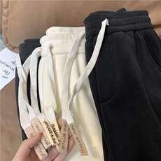 双面奥粒绒重磅加绒加厚束脚卫裤休闲裤D309-P50-控88，男装休闲裤，电商D309