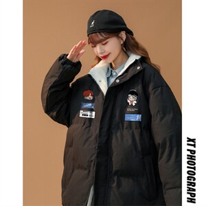 ！2023冬季新款男女同款立领棉衣百搭情侣棉服外套MY110特P78图片