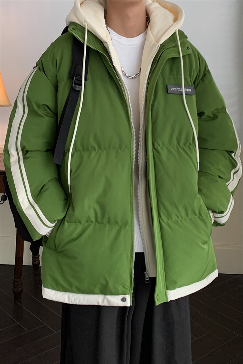港风潮牌新款织带连帽棉服潮流保暖棉衣M082-P100控139,男装棉衣,星座717