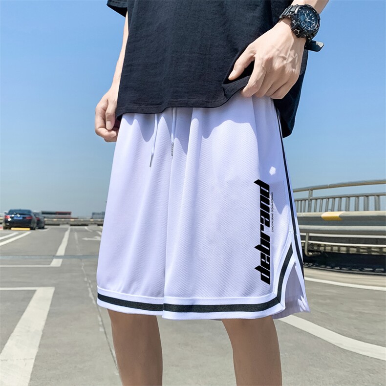 ！2023夏季男士冰丝速干运动短裤潮流撞色篮球裤DK208P35,男装休闲裤,电商B220