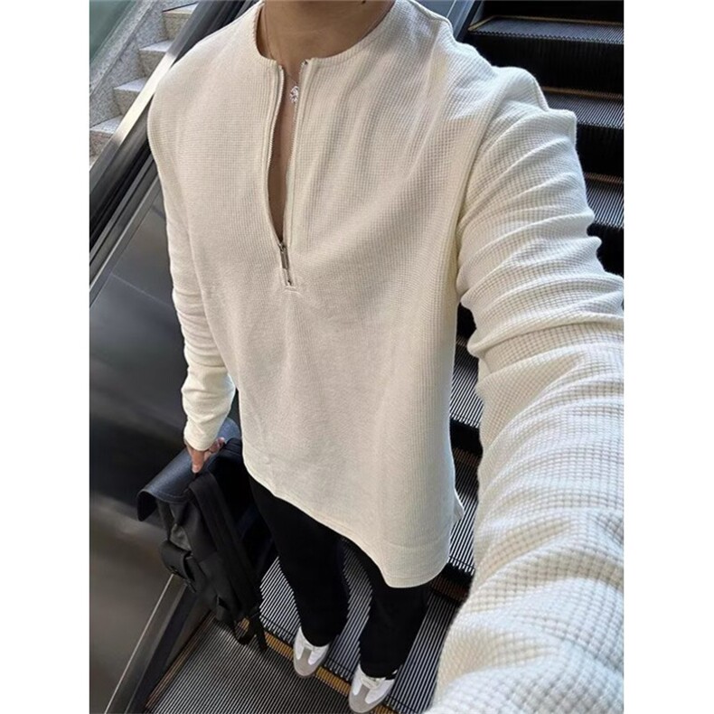 新款百搭简约原宿慵懒文艺流行时尚日系ins长袖T气质TX114，男装T恤，星座1116A（原606A-3）