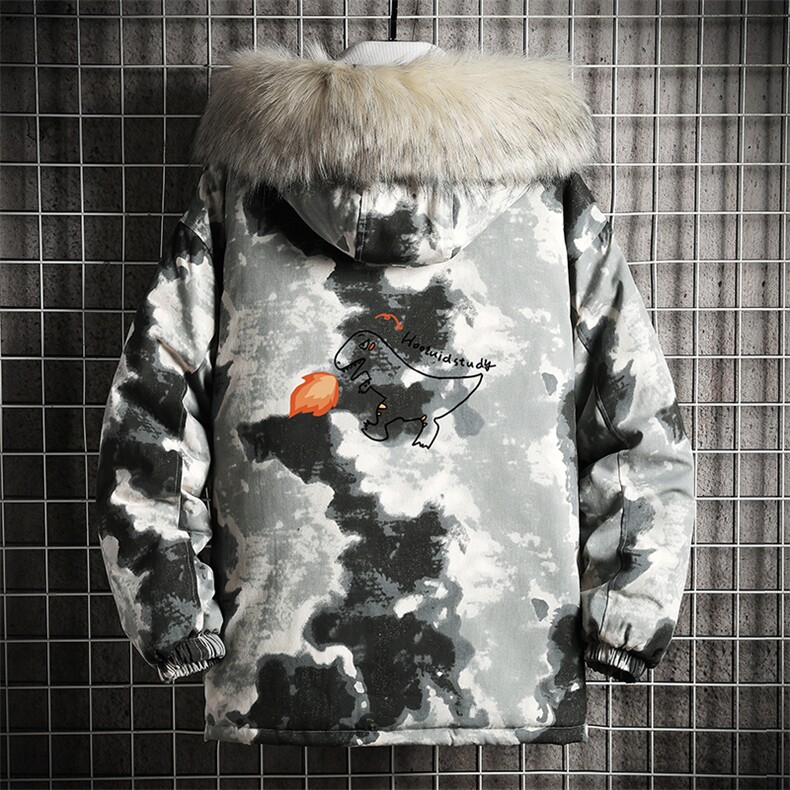 MC49040-P135日系潮衣男大码派克服男工装服外套袄网格,男装棉衣,电商A040A