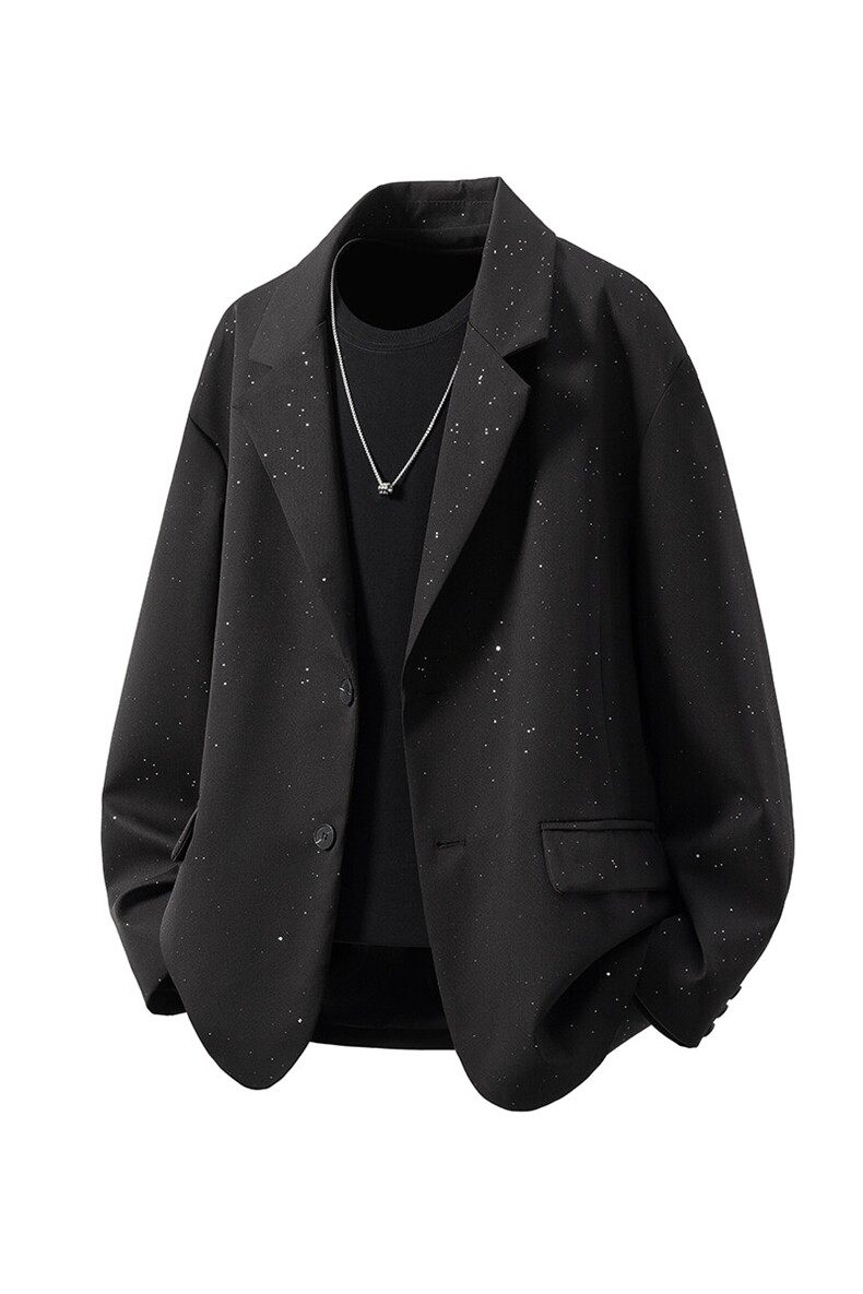 立体白底96%聚酯纤维4%氨纶满天星西服男西装男XF77871P85控138,男装西服套装,星座226-1