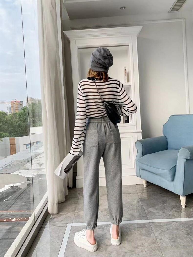 秋季卫裤华夫格新，女装休闲裤，LC裤子