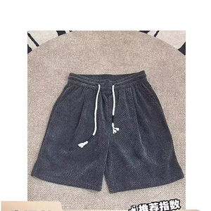低价跑量 美式复古雪尼尔宽松直筒五分裤男DK146/P25图片