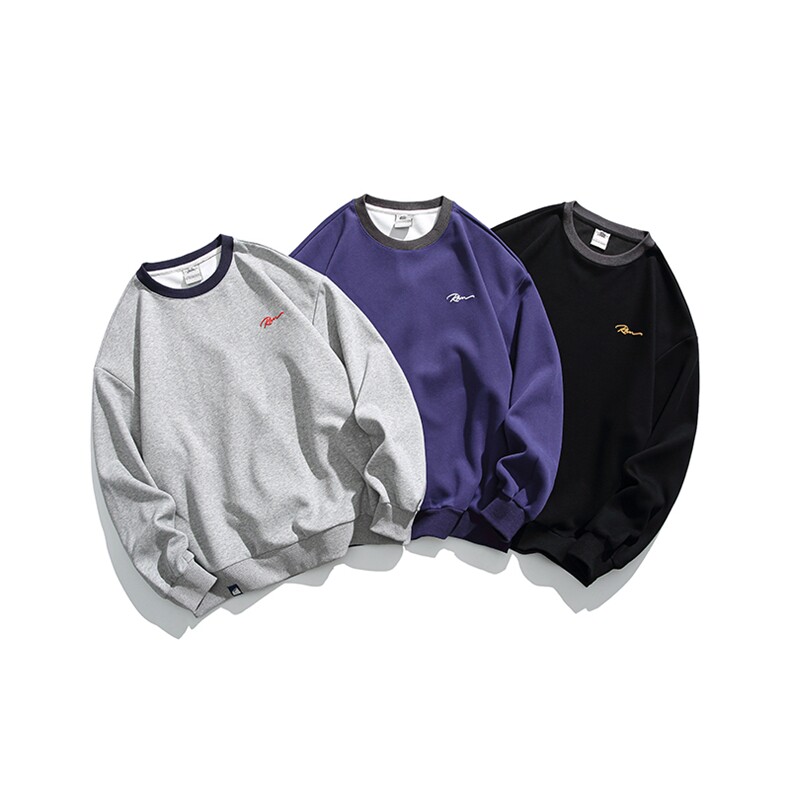 外27-2GANYOU日系纯色发泡印花针织卫衣WY09-P75，男装卫衣，新杭派外27-2