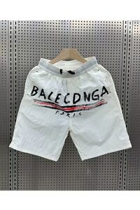 轻奢潮牌穿搭 2025夏季冰丝速干沙滩裤男字母印花休闲运动五图片