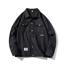 2019冬季新款日系大码男潮流牛仔加绒加厚外套棉衣J9621-P95，男装棉衣，电商A001