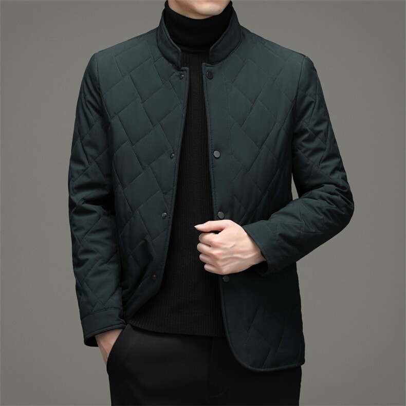 2023冬季新款中年男士立领棉衣爸爸装棉服厚款保暖休闲外套,男装棉衣,电商B212（原钱塘6029）