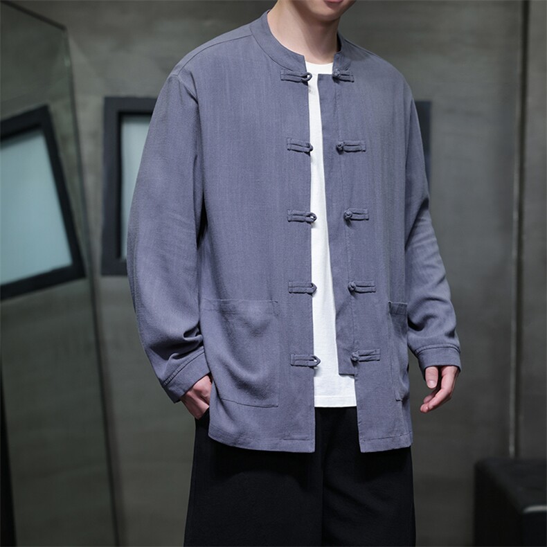 现货春装新款男士大码纯色百搭衬衫T626-P75控128图片