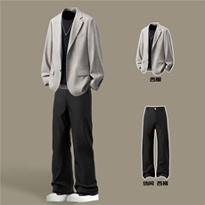 西服95%涤纶5%氨纶M-5XL大码XF78305P85控139西裤XK78151P45控68，男装西服，星座227-7