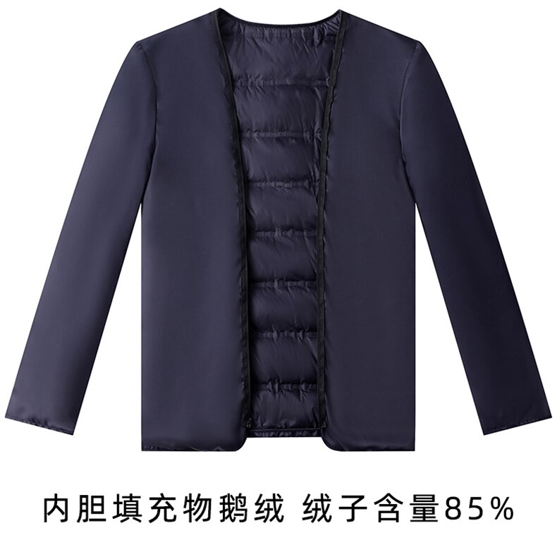 轻奢高货商场品质做工精细鹅绒羊毛夹克内胆可拆卸,男装夹克,钱塘207-1