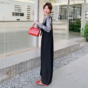休闲气质背带裤套装女夏2025新款韩系减龄大方得体穿搭爆款两件套图片