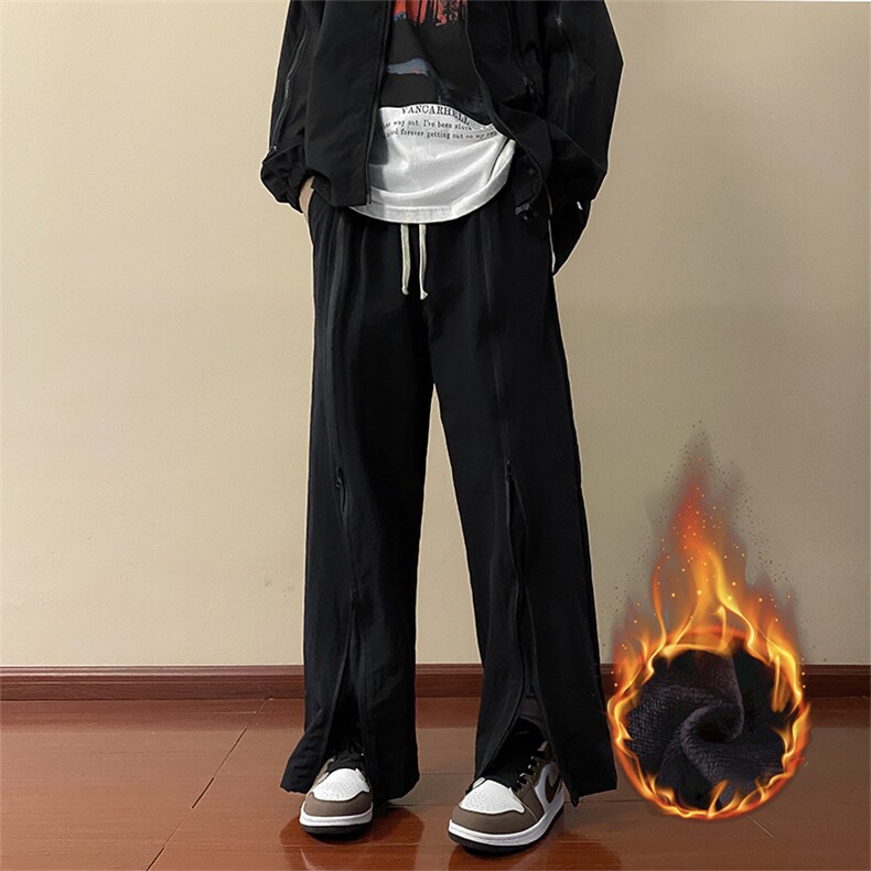 秋冬加绒加厚vibe风机能高街工装直筒裤长裤K03307-P40加绒P50,男装休闲裤,星座308B-1