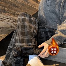 秋冬灯芯绒格子保暖休闲裤A559-1特P45控78有薄款A559P35，男装棉衣，电商A309