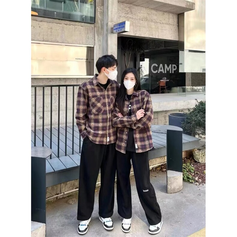 1506-1/GJ010/P52美式复古衬衫男女款春秋季宽松,男装衬衫,星座1506A