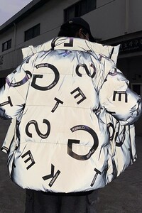 2024新款棉衣男冬季加厚立领炸街反光棉服男外套港风学生棉袄P115图片