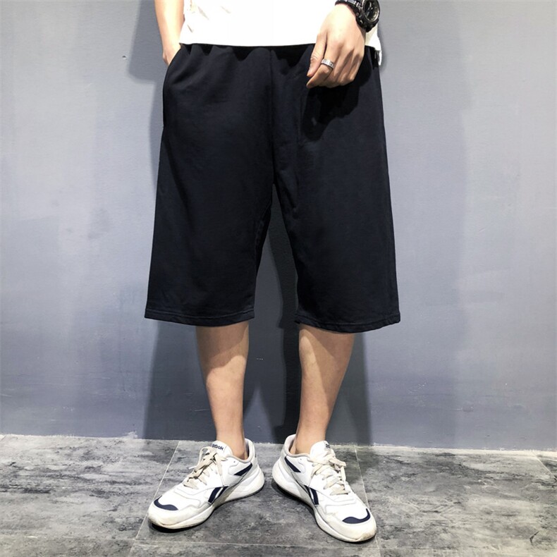 夏装新款宽松男士百搭运动时尚短裤休闲裤七分裤加肥大码586款，男装休闲裤，星座802