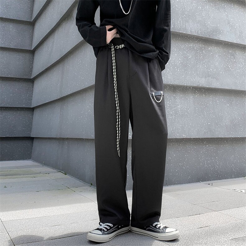 夏季薄款dk制服垂感西裤男男裤子韩版潮流冰丝休闲裤K3651-P35,男装休闲裤,星座512-2