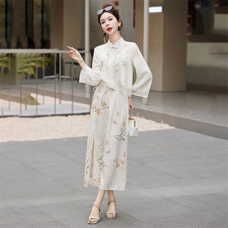 新中式改良旗袍连衣裙女2025春夏新款国风刺绣盘扣汉服子,商品下架区,布芭啦