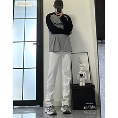 美式ins高街hiphop新款弹力修身直筒工装休闲裤货号K694P60，男装工装外套，电商A063