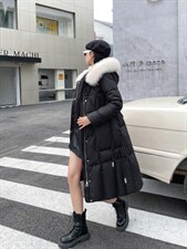 90白鸭绒，狐狸毛领，两色四码，其它，伊艺不舍