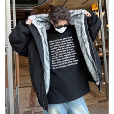 美式复古座山雕毛领棉服男冬季加绒加厚棉衣情侣外套M9088/P130，男装棉衣，星座506