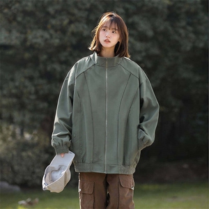 新款中性风户外夹克男立领纯色上衣冲锋衣外套A157B-JK7866-P70图片
