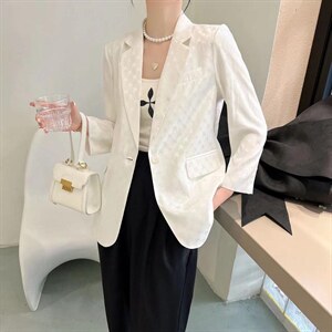 夏款单层防晒外套西装,女装西装,烟雨美人